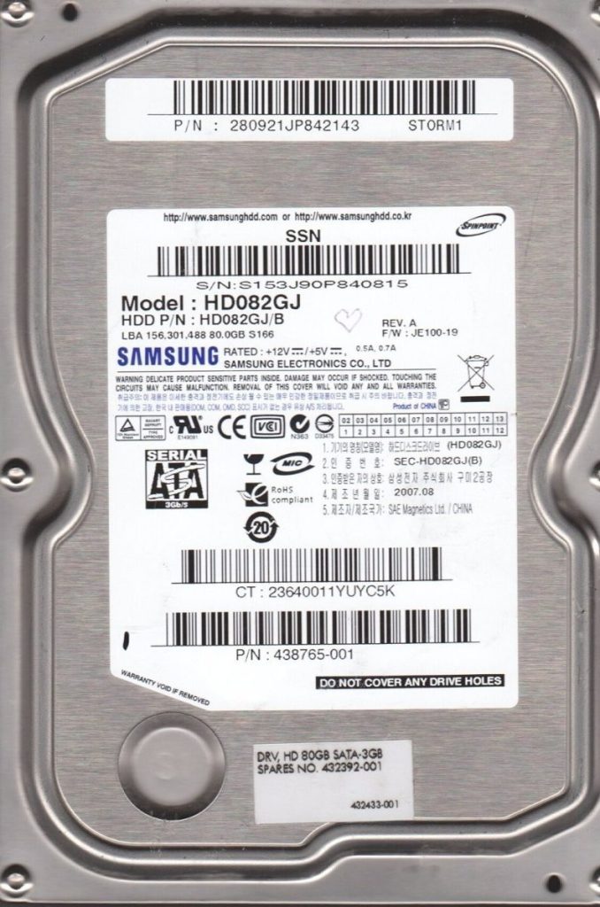 hdd 80gb sata