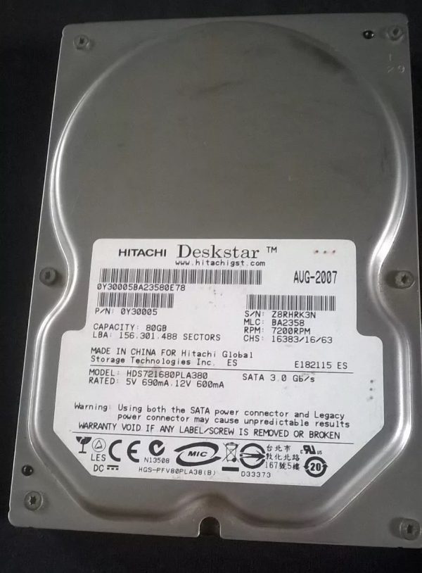 disco duro para pc de 80gb