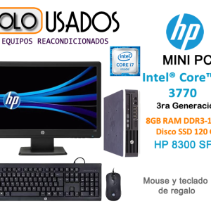 mini pc hp core i7, mas monitor 19 HP