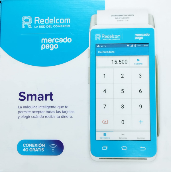 Maquina de Pago con tarjeta Mercado Pago Boleta Electrónica + Rollos - Imagen 2