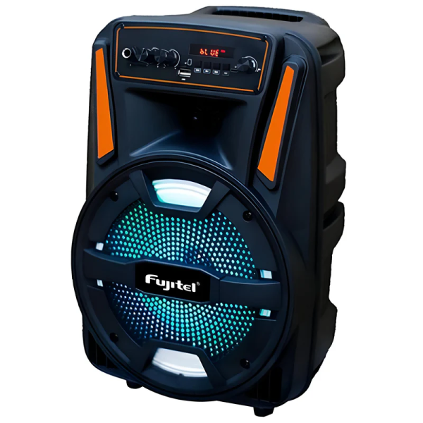 Parlante Fujitel Bluetooth Karaoke Fm Usb Sd 8 Pulgadas Color Negro - Imagen 2