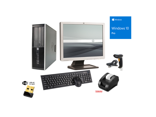 Kit Punto De Venta Hp Desktop Intel Core I3, 120gb,8gb (Reacondicionado) - Imagen 5
