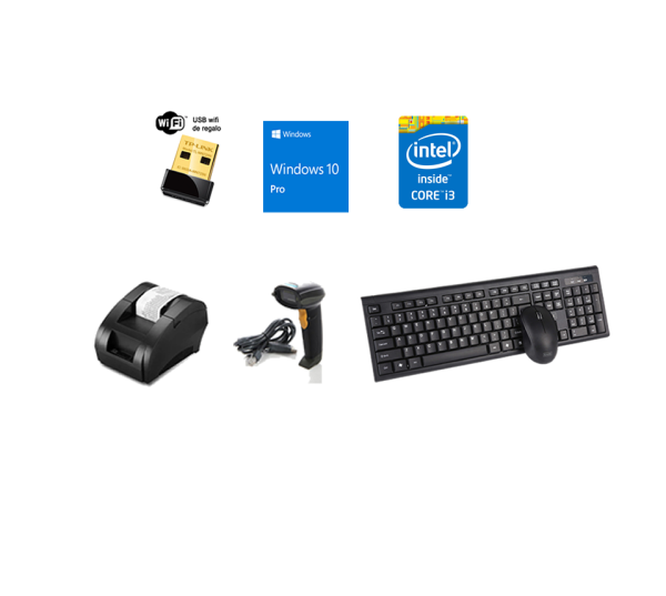 Kit Punto De Venta Hp Desktop Intel Core I3, 120gb,8gb (Reacondicionado) - Imagen 4
