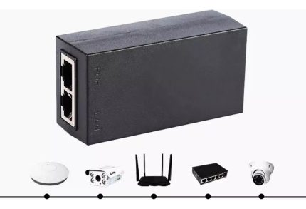 Inyector Poe 48v 0.5a 24w 10/100/1000mbps Capacidad Gigalan