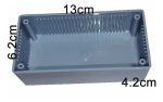 Caja Chica Plástica Para Proyectos Electrónicos 13x6x4cm - Imagen 2