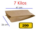 Bolsas De Papel Kraft 7 Kilos 200 Unidades - Imagen 4