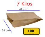 Bolsas De Papel Kraft 7 Kilos 100 Unidades - Imagen 5