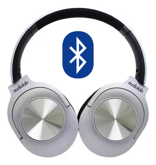 audifono audiolab 2 Audifono Bluetooth Audiolab Plateado, Fm, Ranura Micro Sd Plateado - Imagen 1